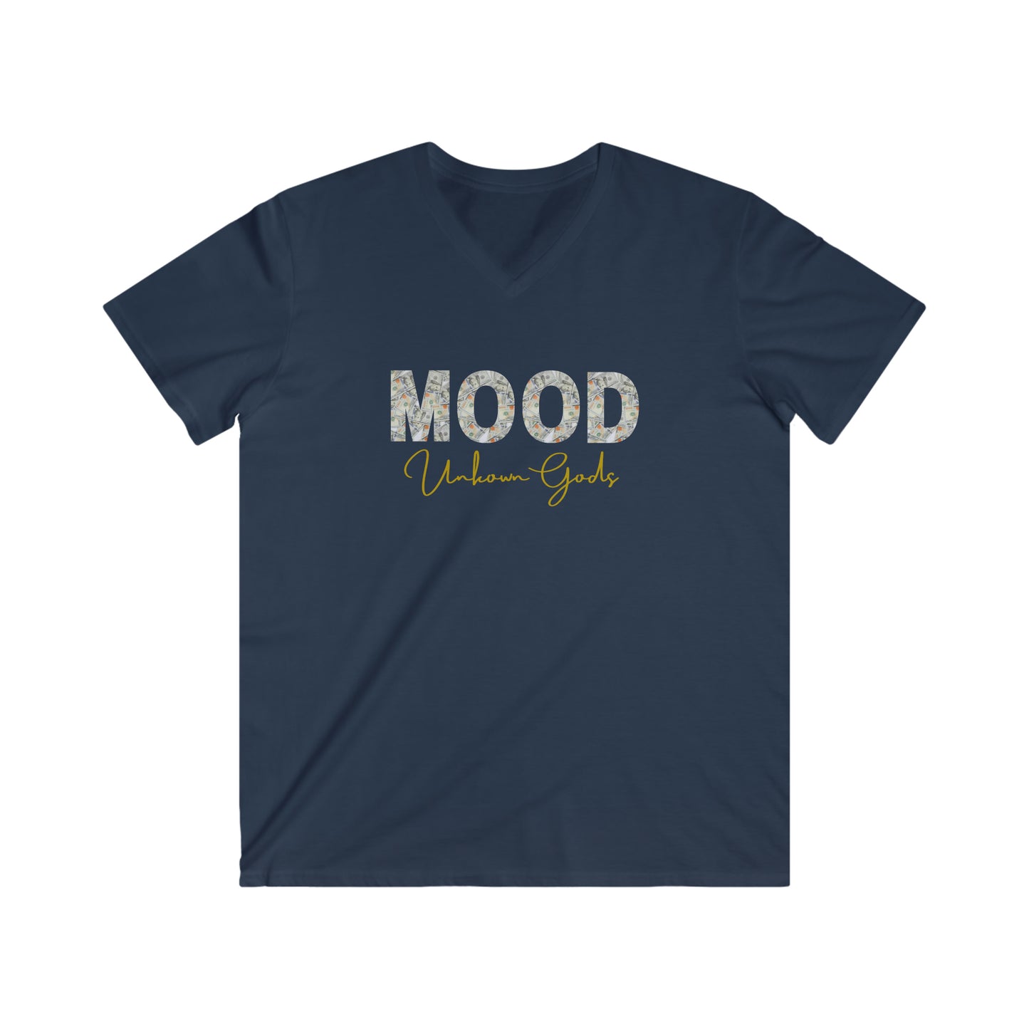 UnkownGods Men's Fitted V-Neck Short Sleeve Tee